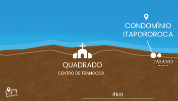 mapa de trancoso condominio itapororoca